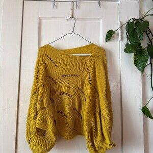 Elodie Mustard Knit Women's Sweater